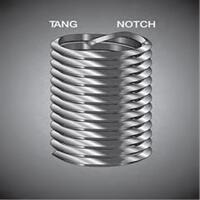 4184-6EN090, TANGED METRIC Insert M6X1.00, 1.5D/9mmL NITRONIC 60, LOCKING